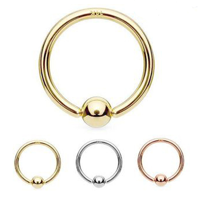 Núm vú Nhẫn Xuyên Trang sức Vàng 14K Vòng sụn Mũi Lông mày Môi