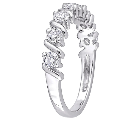 Vòng 7 chiếc 3mm Vòng Rực rỡ Cắt thật Nhẫn đính hôn Moissanite kim cương chính hãng Nhẫn vàng trắng 18k