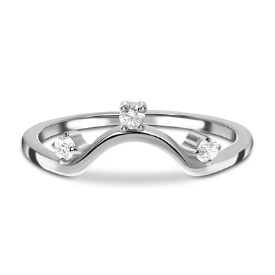 Đồ trang sức bằng kim cương thật bằng vàng hồng 14K, Nhẫn kỷ niệm bằng kim cương thật lạ mắt
