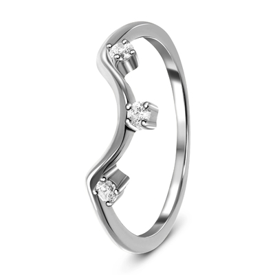 Đồ trang sức bằng kim cương thật bằng vàng hồng 14K, Nhẫn kỷ niệm bằng kim cương thật lạ mắt