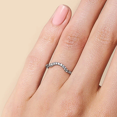 Kim cương thật đẹp nhất Nhẫn hứa hẹn đẹp mắt Trang sức vàng hồng 14K