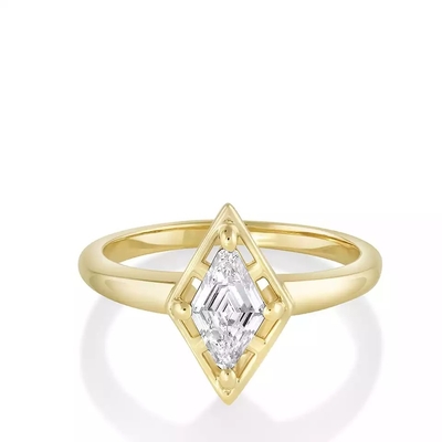 Nhẫn đính hôn kim cương tự nhiên vàng nguyên khối 9K / 10K / 14K / 18K dành cho nữ