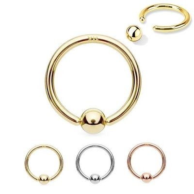 Núm vú Nhẫn Xuyên Trang sức Vàng 14K Vòng sụn Mũi Lông mày Môi