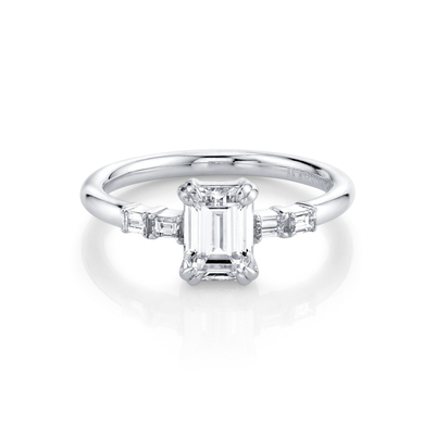 Nhẫn cưới vàng nguyên chất Nhẫn kim cương tự nhiên Nhẫn cưới vàng 14k / 18k Nhẫn cưới kim cương thật