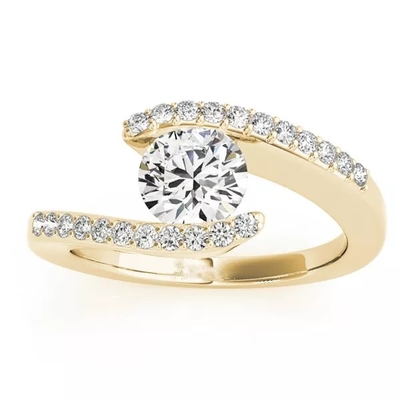nhẫn đính hôn kim cương 14k vàng nhẫn đính hôn vàng cho nữ