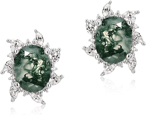 Chất Liệu Bạc 925 Hầu Tước Hình Ngọc Aventurine Mở Lá Nhẫn Lá Olive Nhẫn Đồ Trang Sức Quà Tặng Độc Đáo Cho Wo