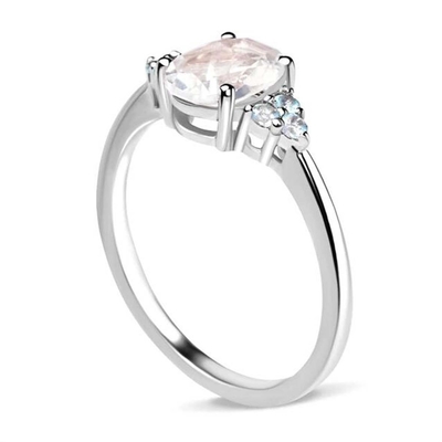 Chất Liệu Bạc 925 Cầu Vồng Đá Mặt Trăng Trang Sức Hình Bầu Dục Cắt Vintage Đá Mặt Trăng Nhẫn Đính Hôn Cho Nữ