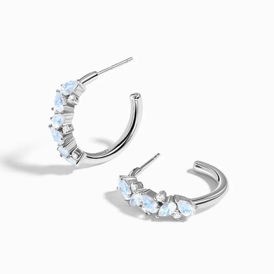Sỉ Bộ Trang Sức Bạc 925 Mạ Vàng 14K Nữ Hạt Tòn Ten Bông Tai Đá Mặt Trăng Tự Nhiên Bông Tai Giọt