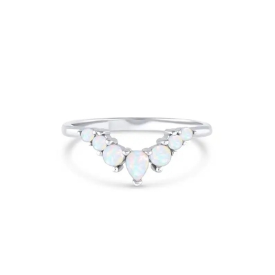 Bạc 925 Cổ Sang Trọng Chính Hãng Opal Lời Hứa Kỷ Niệm Ngày Cưới Nhẫn Quý