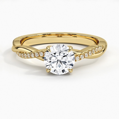 Nhẫn Đính Hôn Kim Cương Willow (1/8 Ct. Tw.) Bằng Vàng 9K