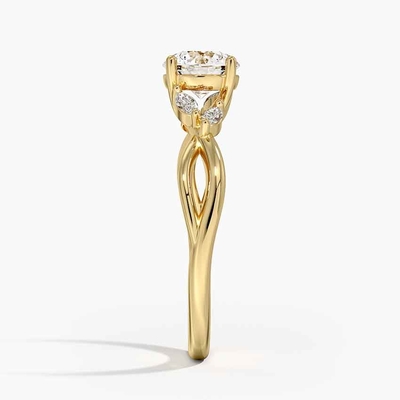 Nhẫn Đính Hôn Kim Cương Willow (1/8 Ct. Tw.) Bằng Vàng 9K