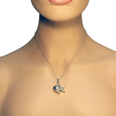 Chất Liệu Bạc Xanh Rùa Biển Mặt Dây Chuyền Trang Sức Nữ Nữ Rùa Động Vật Earings