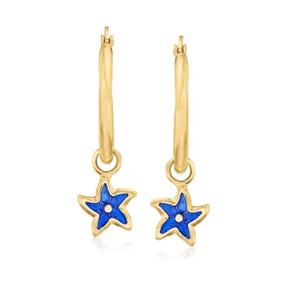 Vàng 14 K Cá Heo Đôi Khuyên Tai Vòng Tai Khuyên Tai Vòng Bộ Động Vật Biển Đời Mỹ Trang Sức Nữ Quà Tặng Cho Cô Ấy
