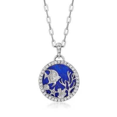Mặt dây chuyền sao biển bằng thủy tinh Murano của Ý bằng vàng 18kt trên đồng bảng Anh