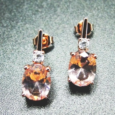 Xanh Spinels Đính Đá Cubic Zircon Vòng Bông Tai Bạc 925 Nguyên Chất Bộ Trang Sức Thời Trang