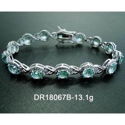 Vòng Tay Nữ Bạc 925 Thanh Lịch Mở Đá Spinel Lắc Tay