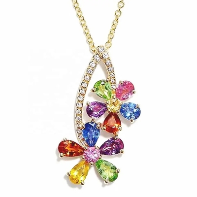 Sỉ Bạc 925 Cầu Vồng CZ Baguette Đá Nhẫn Nhiều Màu Nhẫn Đính Đá Zircon Cho Trang Sức Dự Tiệc