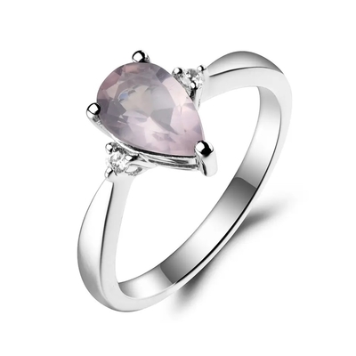 Mới Bạc 925 CZ Rainbow Mystic Topaz Mystic Topaz Birthstone Tháng Nhẫn Đính Hôn