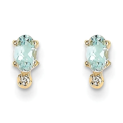 Bông Tai Nữ Bông Tai Mạ Vàng 14K Hình Bầu Dục Cắt Topaz CZ Nữ Đá Quý Tự Nhiên Bông Tai Đinh