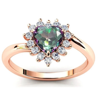 Bán buôn trang sức bạc 925 hình vuông Mystic Topaz Silver Ring