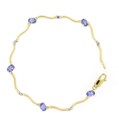 Bán buôn 925 Sterling Silver Rose Gold Plated Oval Cut Mặt dây chuyền Tanzanite