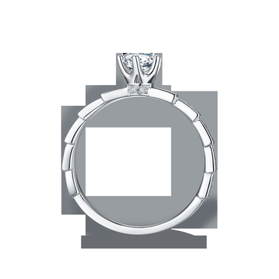 Trang sức kim cương trắng Moissanite Sytle và Sapphire Platineve độc ​​đáo Nhẫn nữ
