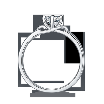 Trang sức kim cương Moissanite và Sapphire Platineve hình vuông màu trắng Nhẫn nữ bằng bạc1.94CTW