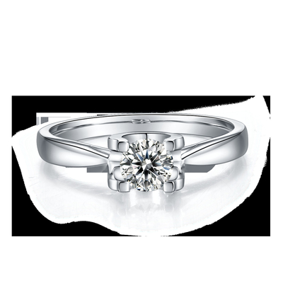 Nhẫn Bạc 9K Moissanite Vuông Trắng CZ Trang Sức Cưới Tối Giản
