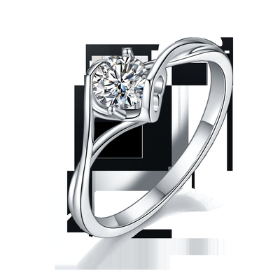 Nhẫn Nữ Moissanite Tự Nhiên 3 Carat Đá Quý Cưới Hứa Đính Hôn