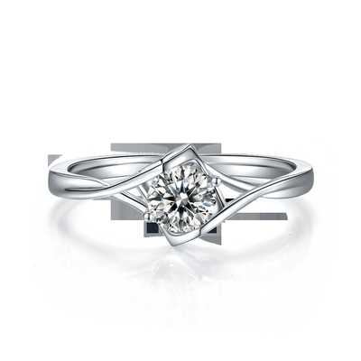 Nhẫn Nữ Moissanite Tự Nhiên 3 Carat Đá Quý Cưới Hứa Đính Hôn