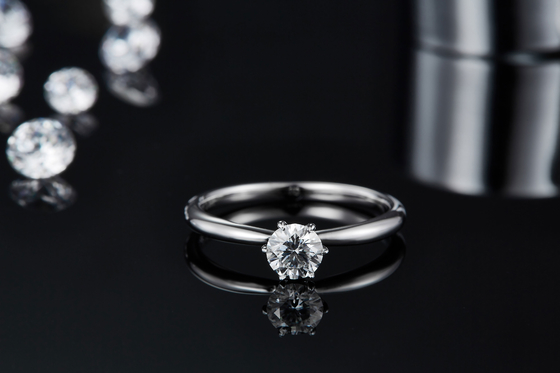 Nhẫn Kim Cương Moissanite Bạc 925 Cho Đám Cưới Đính Hôn