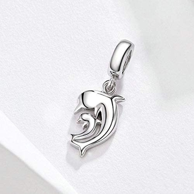 NINGAN Bạc 925 Đáng Yêu Series Hạt Charm Cho Nữ Tự Làm Vòng Tay Sản Xuất Ngày Lễ Sinh Nhật Quà Tặng
