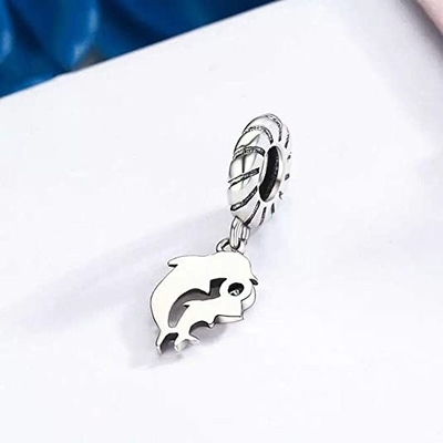 Ban Đầu 100% Bạc 925 Hạt Charm Tình Yêu Động Vật Họ Sinh Nhật Phù Hợp Với Europeran Vòng Tay Tự Làm Hạt Charm