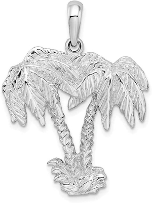Sinh nhật gia đình Love Animal Charm với mặt dây chuyền hình cây cọ được đánh bóng bằng bạc