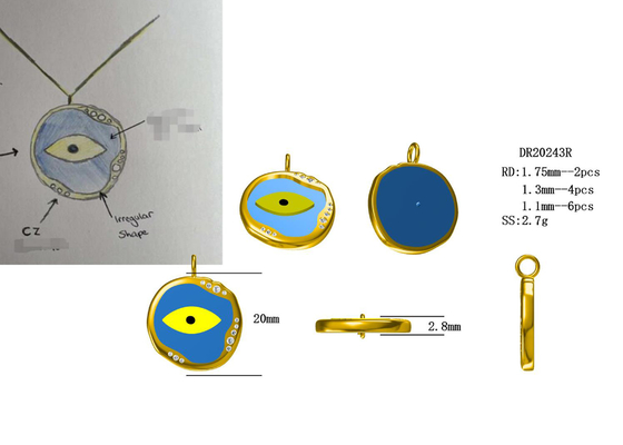 0.2ct 8 chiếc Nhẫn kim cương bán gắn kết 14K Chất liệu vàng trắng ODM để làm quà tặng