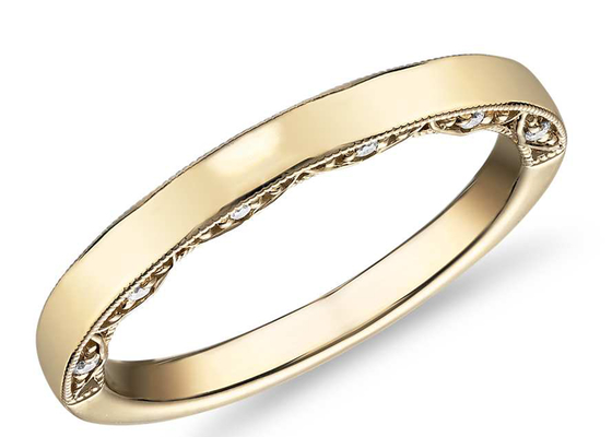 Trang sức vàng vàng 14K nhỏ 0,12ct, Dây đeo cưới kim cương vàng vàng EX Cut ODM