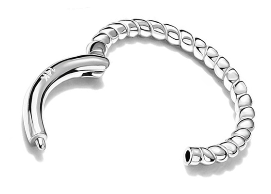 Dây thừng xoắn 14k Nhẫn vàng 18G, Dụng cụ bấm lỗ mũi để làm quà tặng