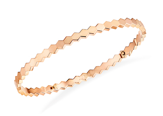 Vòng đeo tay hình lục giác 18k vàng rắn Chiều rộng 4mm cho sự tham gia OEM