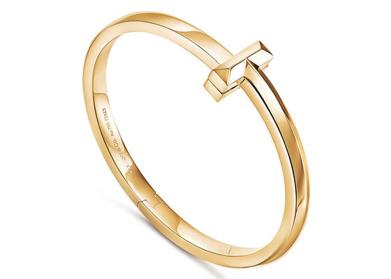 Vòng đeo tay bản lề kim cương rộng 18K T1 Trọng lượng 43,31g cho Lễ kỷ niệm