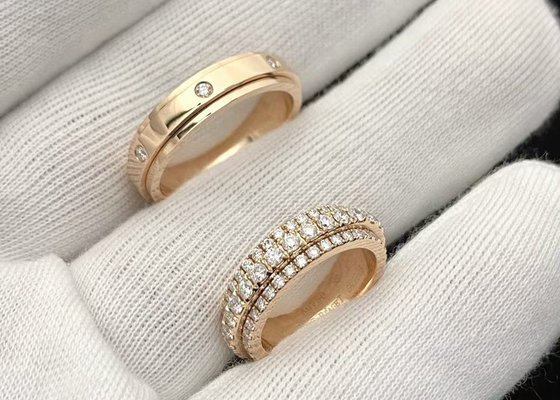 OEM 2.84ct 18k Vàng Vàng Nhẫn đính hôn 32 chiếc 92 chiếc 3,20g Trọng lượng