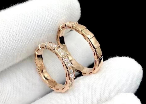 Vòng Serpenti Viper 0,41ct, Vòng kim cương tự nhiên 18K Chiều rộng 4mm