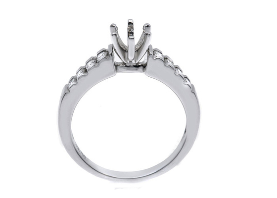 0.2ct 8 chiếc Nhẫn kim cương bán gắn kết 14K Chất liệu vàng trắng ODM để làm quà tặng