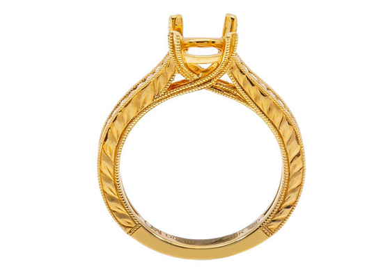 Vòng trang sức bán gắn kết kim cương thực Hình tròn Đường kính 1,6-1,7mm 0,61ct