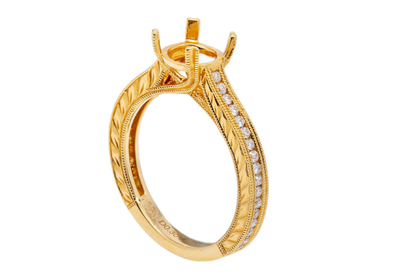 Vòng trang sức bán gắn kết kim cương thực Hình tròn Đường kính 1,6-1,7mm 0,61ct