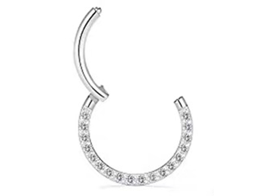 Kim cương 14k bản lề vàng phân đoạn nhẫn xuyên cho quà cưới