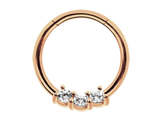 Vòng xoắn bằng vàng 14k, vòng mũi 8mm và 10mm để đeo hàng ngày