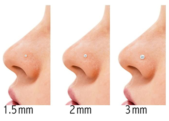 Nhẫn vàng 14k 7mm, Đồ trang sức xuyên lỗ mũi không gây khó chịu OEM