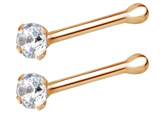 Nhẫn vàng 14k 7mm, Đồ trang sức xuyên lỗ mũi không gây khó chịu OEM