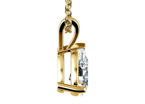 Dây chuyền vàng 14k cắt 0,84ct với mặt dây chuyền cổ điển 8 × 5mm