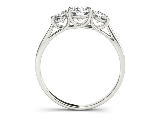 Nhẫn bạc 9K 1,0 Carat Chất liệu bạc 925 Sterling với Moissanite ODM